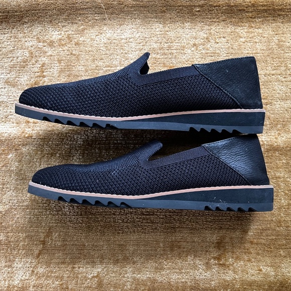 Eileen Fisher, Loafers, Flats, Womens, Sz 8, Black, Knit, Stretch Slip-on - Picture 5 of 5